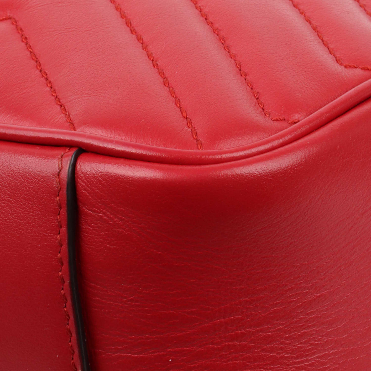 Gucci Small Red Marmont Shoulder Bag.