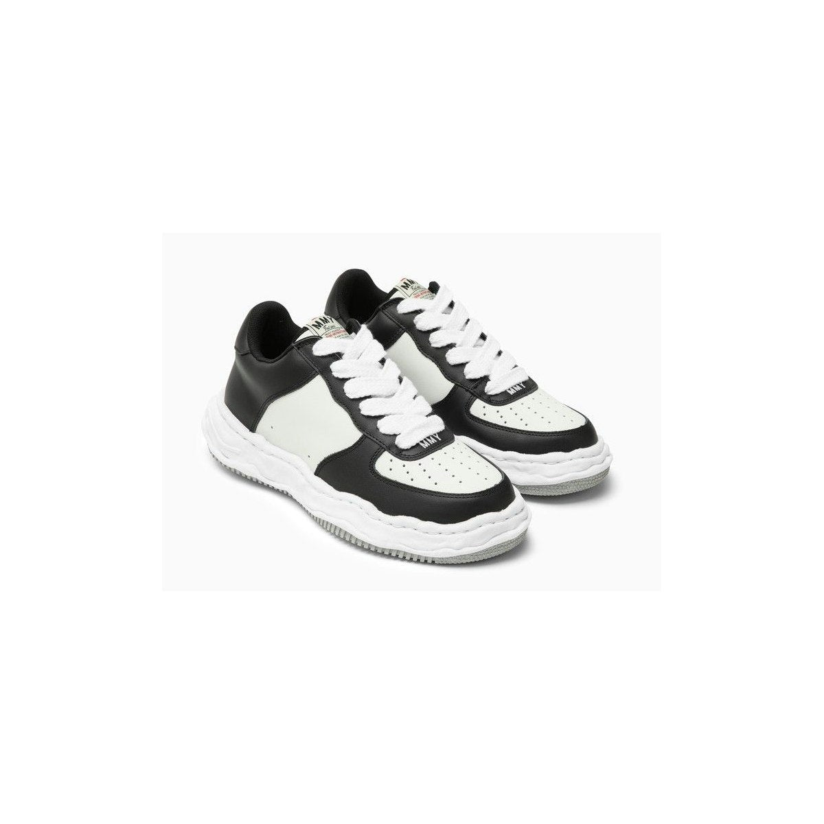 LOW WAINE OG WHITE/BLACK LEATHER TRAINER
