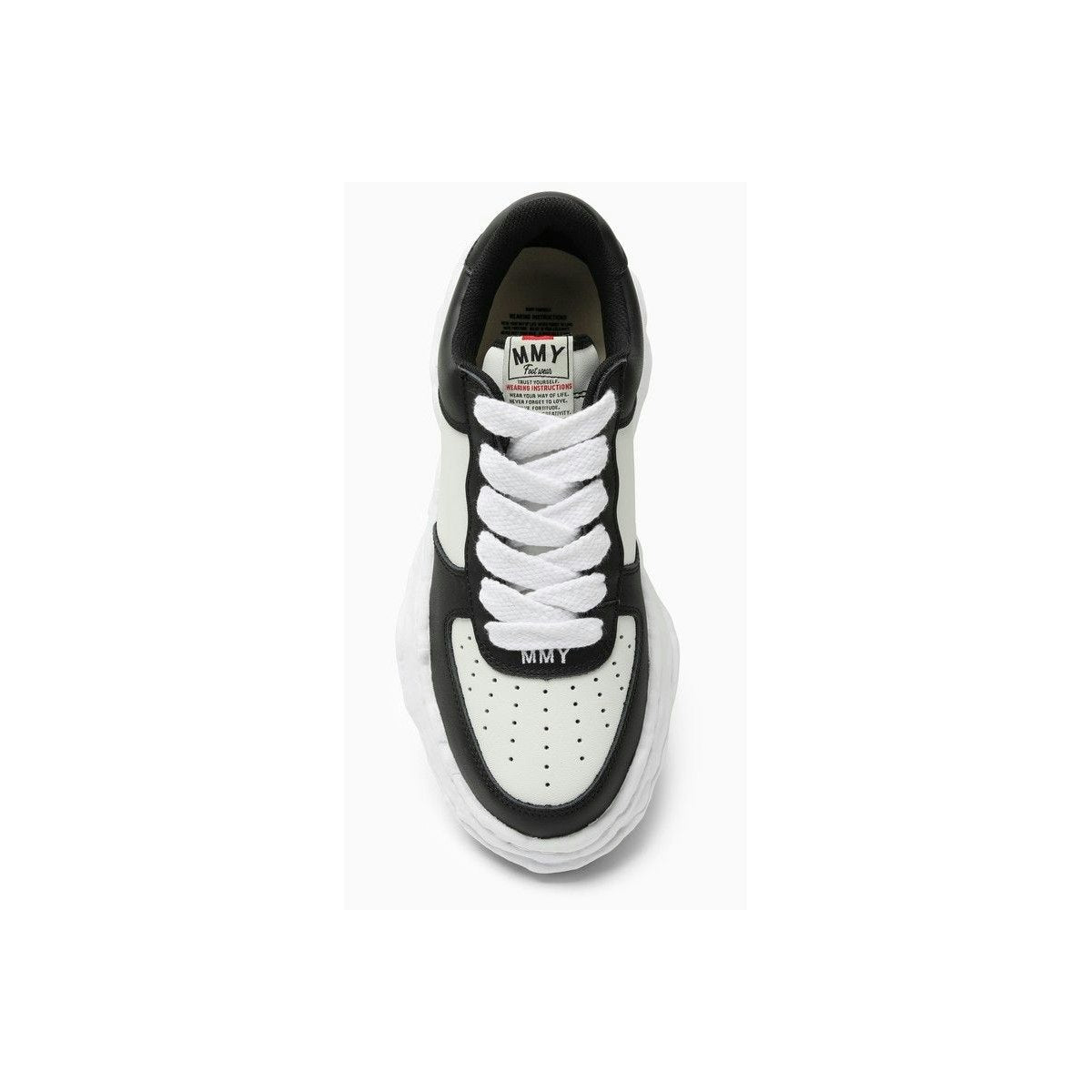 LOW WAINE OG WHITE/BLACK LEATHER TRAINER