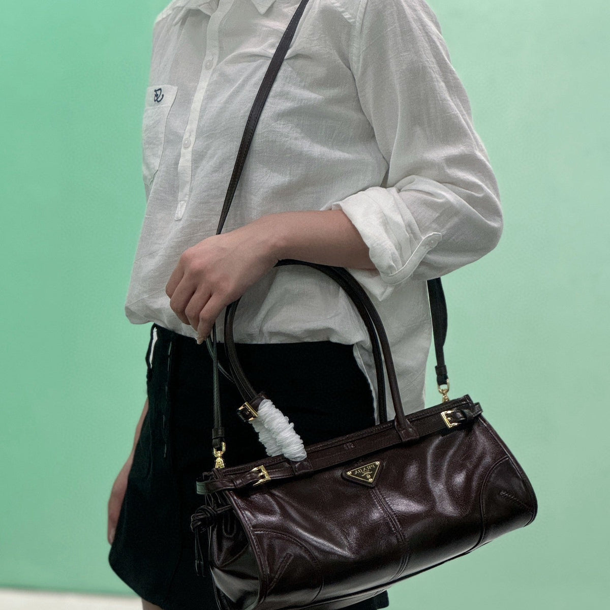 PD MEDIUM LEATHER HANDBAG