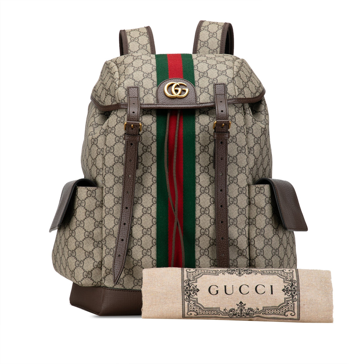 GUCCI Medium GG Supreme Ophidia Backpack