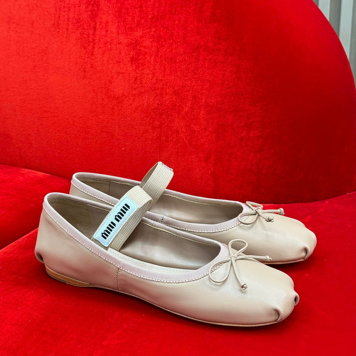 MIU M BALLERINA FLATS