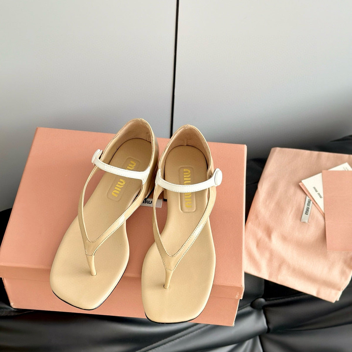 MIU M THONG SANDALS