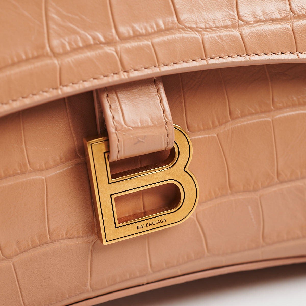 balenciaga Soft Hourglass Bag Beige Medium Size