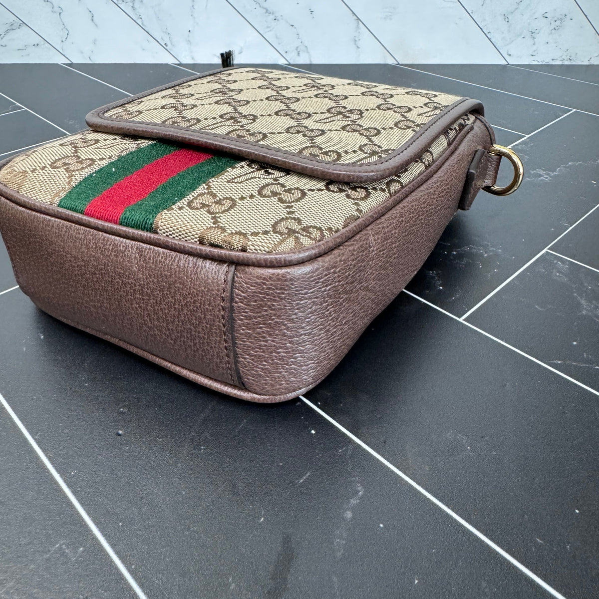BRAND NEW- Gucci Palace Canvas Sherry Line Crossbody Bag