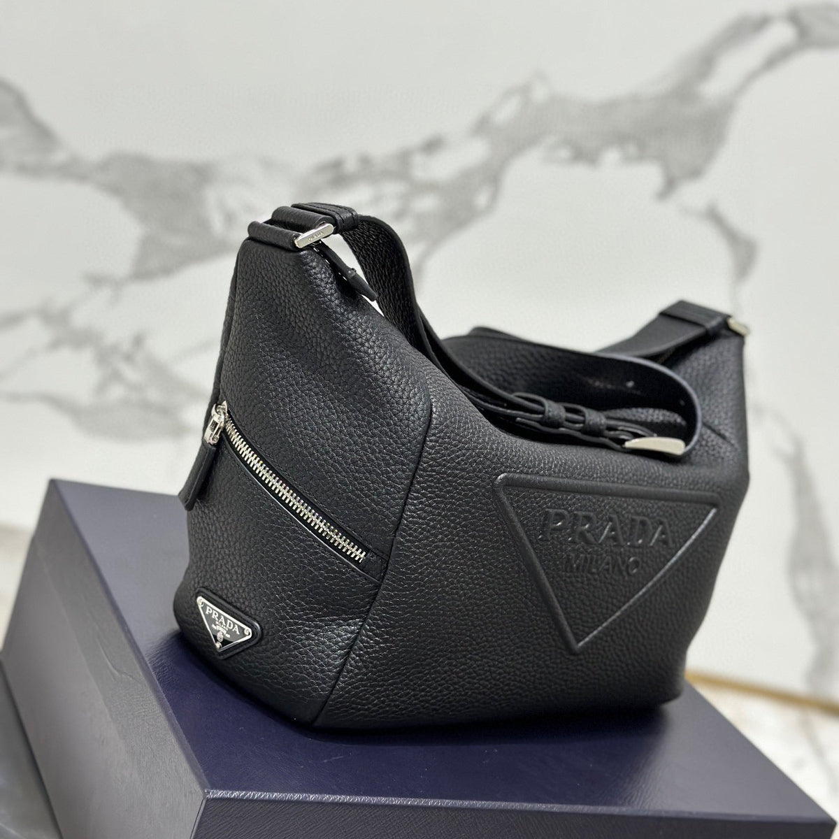 PD LEATHER BAG WITH SHOULDER STRAP