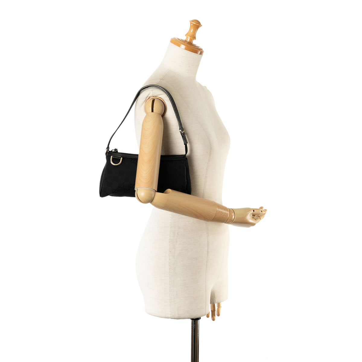 GUCCI GG Canvas Abbey D-Ring Shoulder Bag