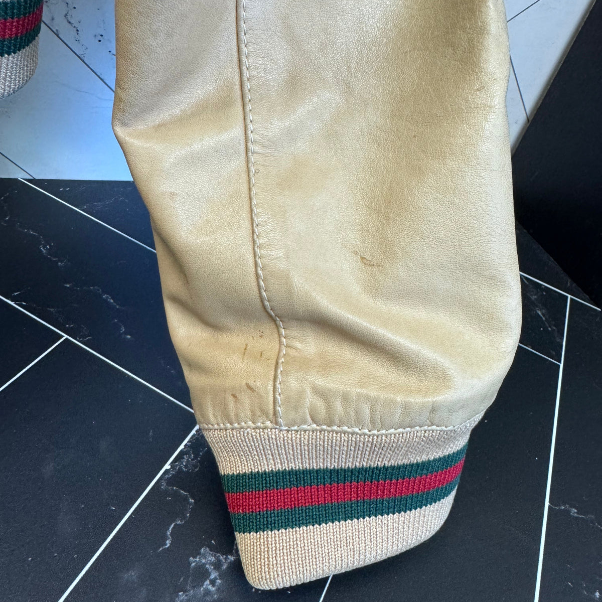 Gucci Tan Leather Jacket