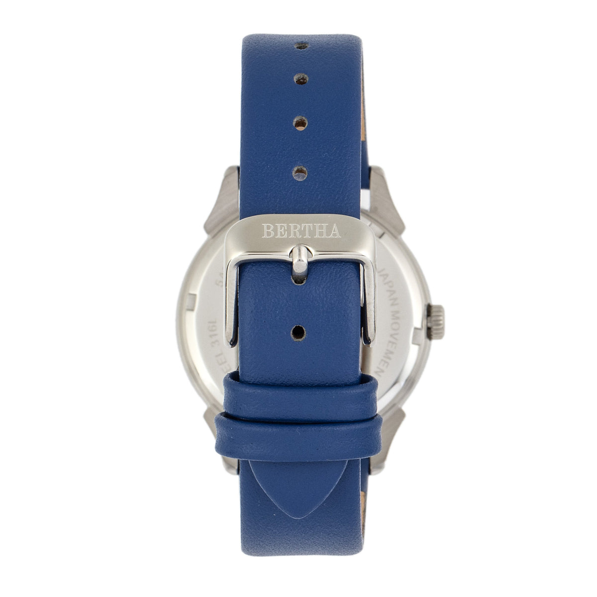 Bertha Ida Mother-of-Pearl Leather-Band Watch