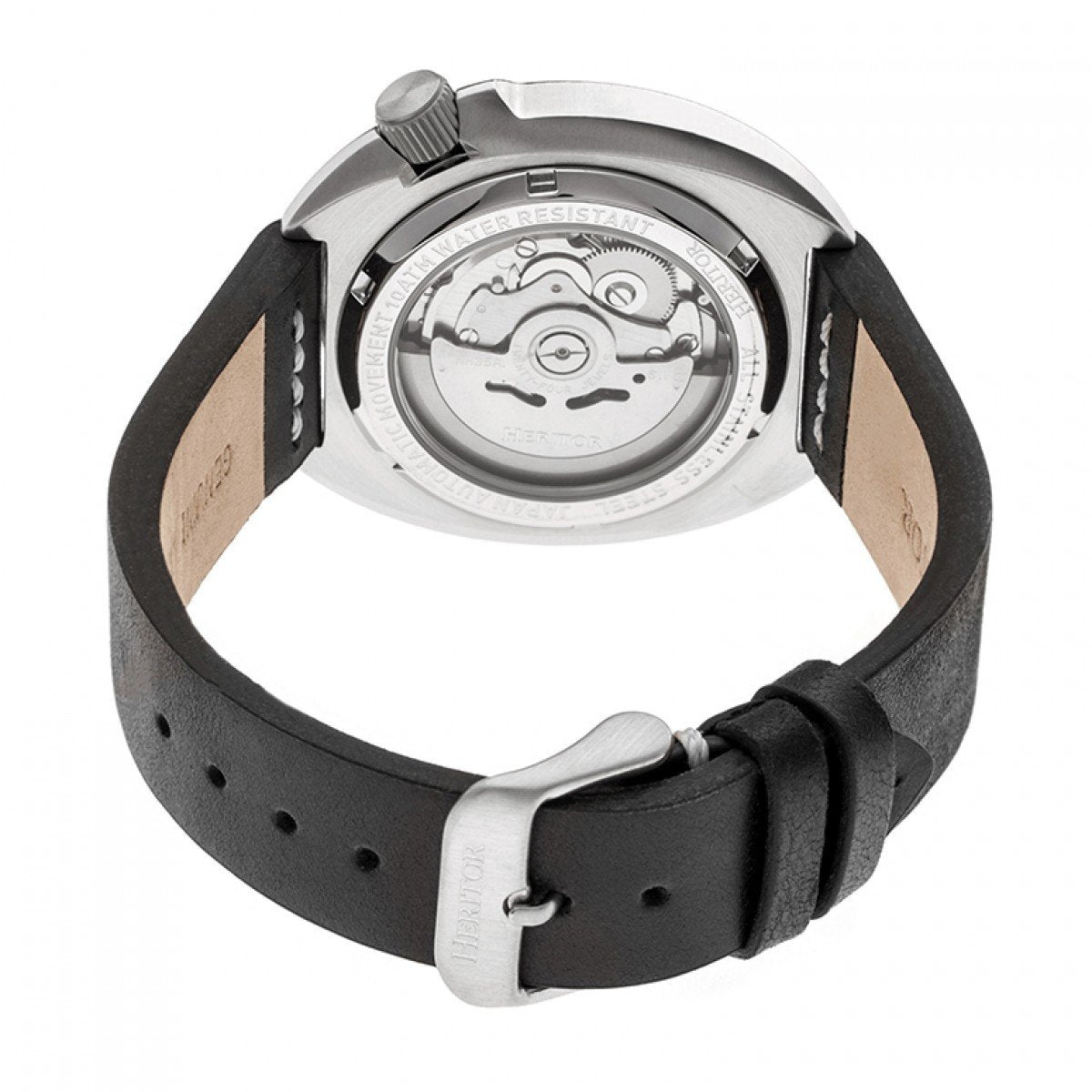 Heritor Automatic Morrison Leather-Band Watch w/Date
