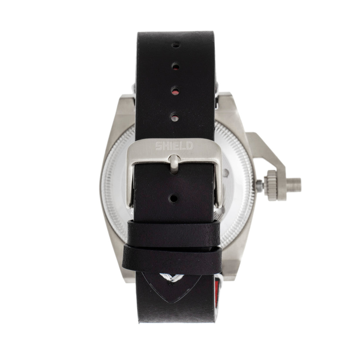 Shield Pascal Leather-Band Men's Diver Watch