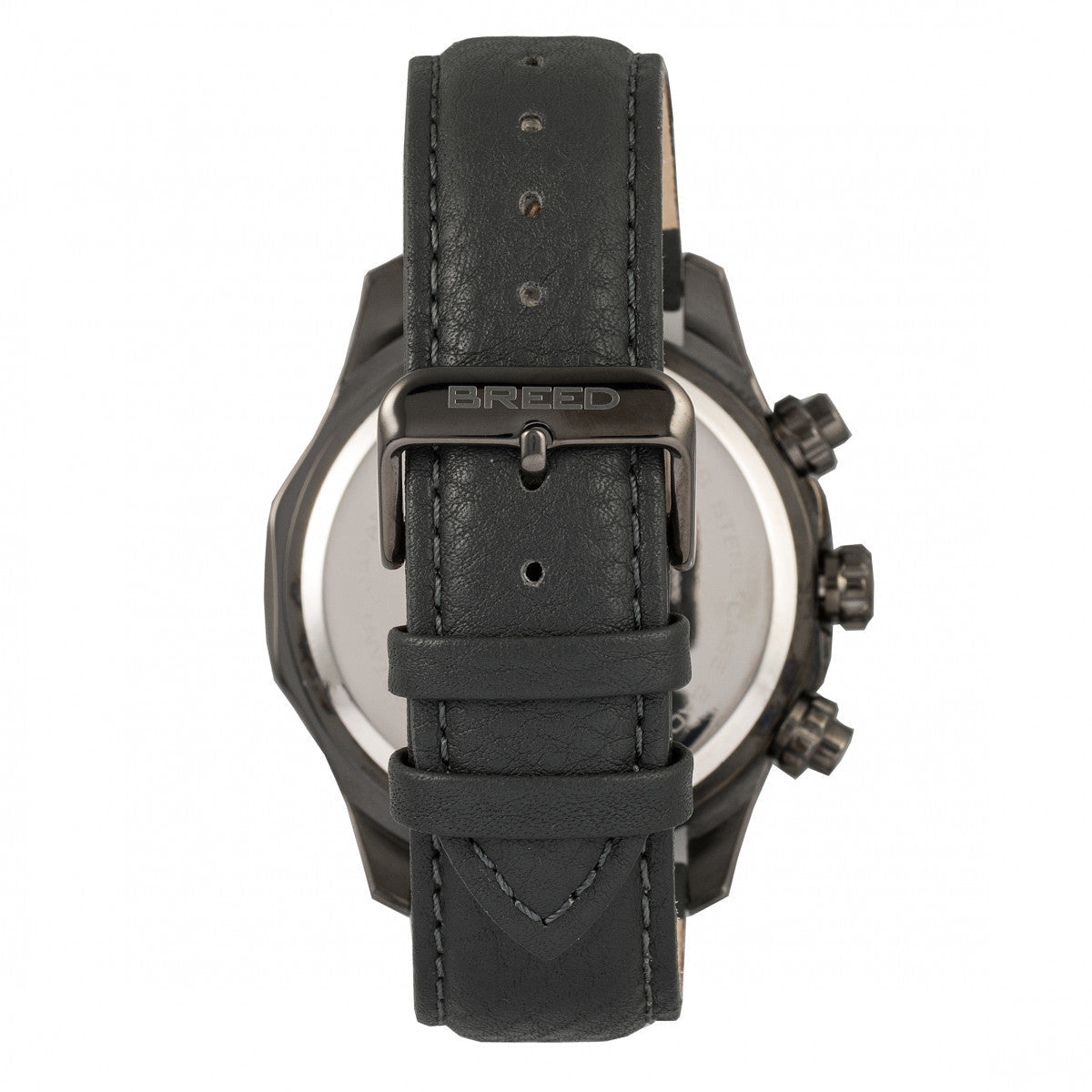 Breed Lacroix Chronograph Leather-Band Watch