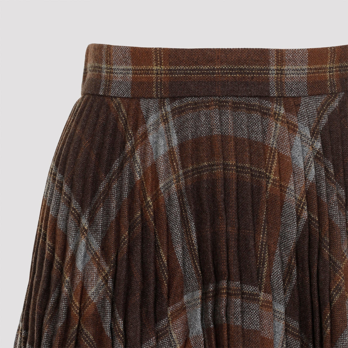 BALENCIAGA Elegant Wool Mini Skirt for Women