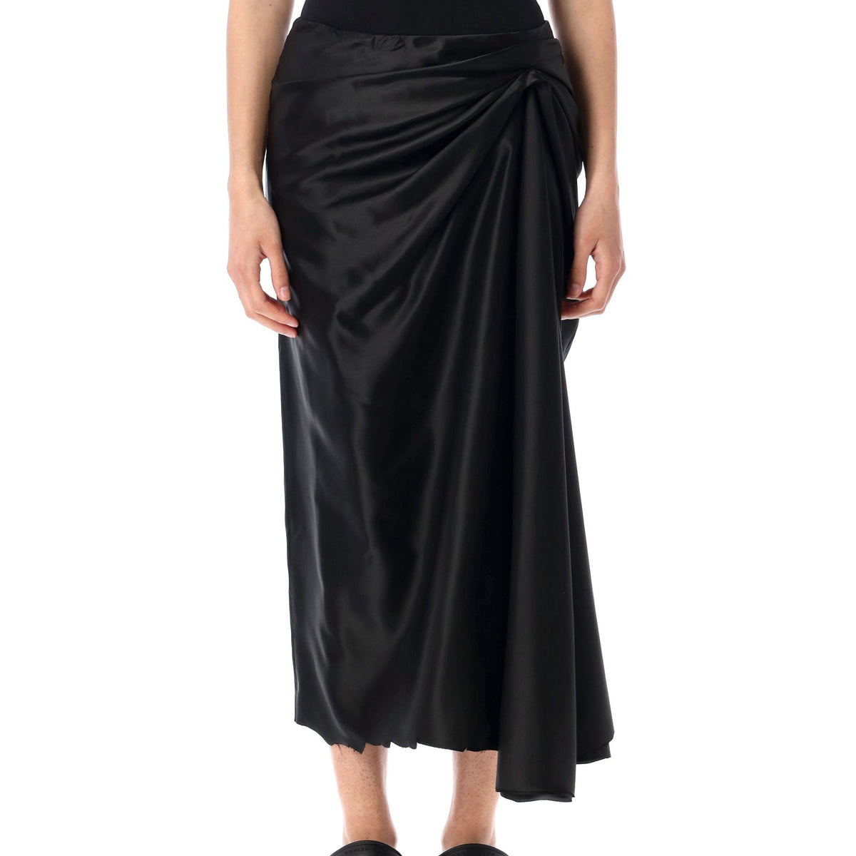 BALENCIAGA Draped Midi Skirt - Size 36