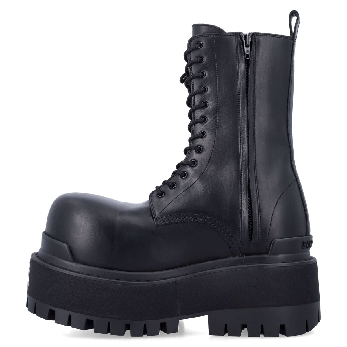 BALENCIAGA Giant Platform Boots with Worn-Out Effect