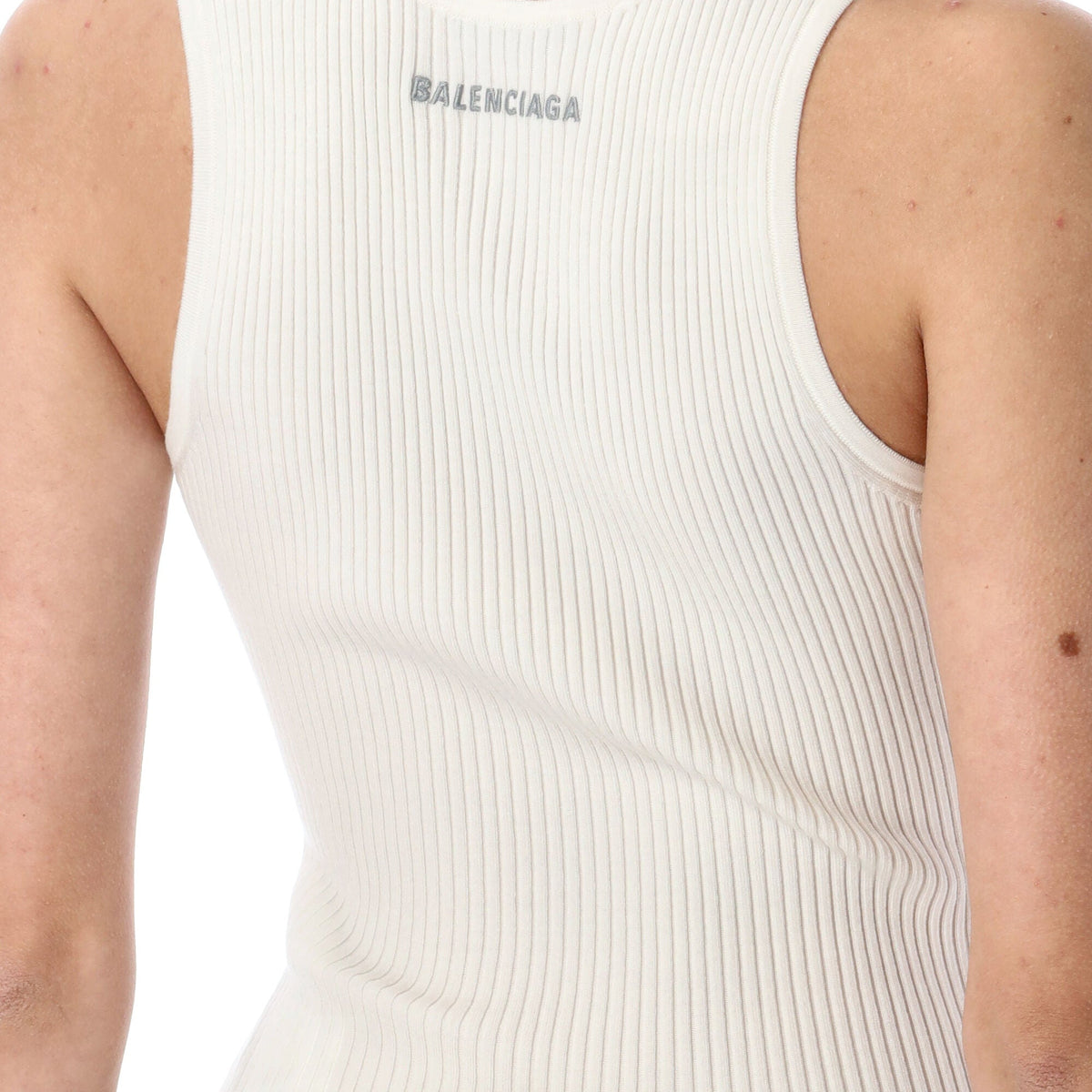 BALENCIAGA Rib-Knit Tank Top for Women
