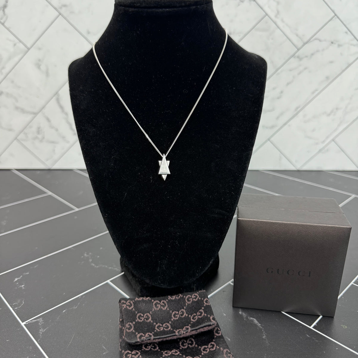 Gucci Mini Star Silver Necklace