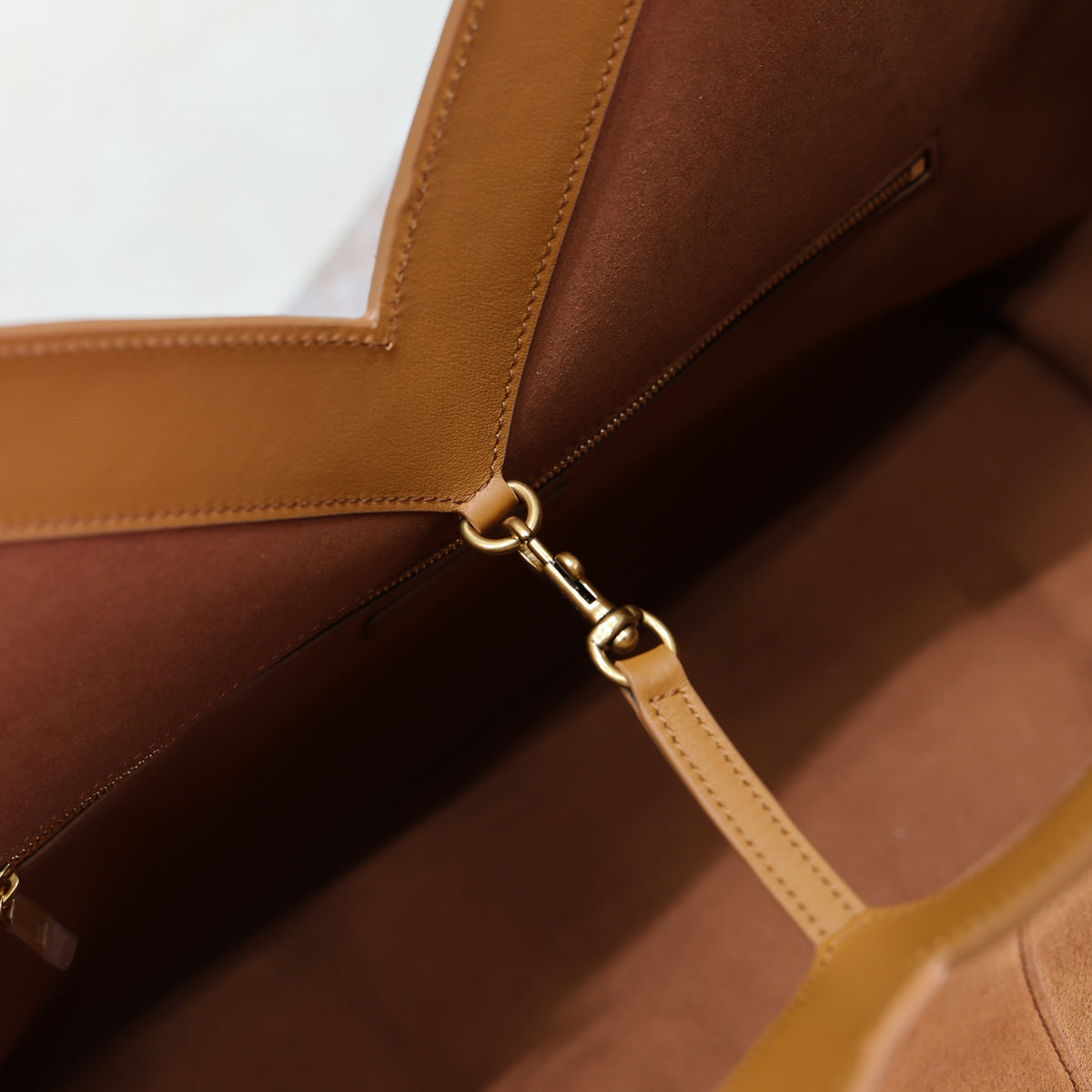 SL Y TOTE IN SUEDE BAG