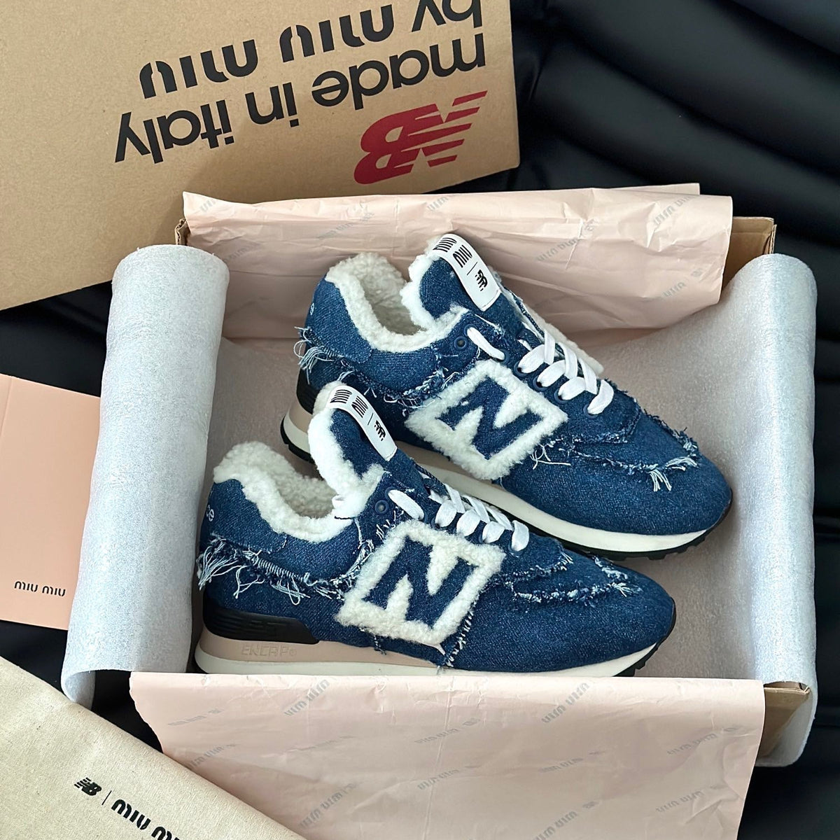 MIU M x NEW BALANCE TRAINERS