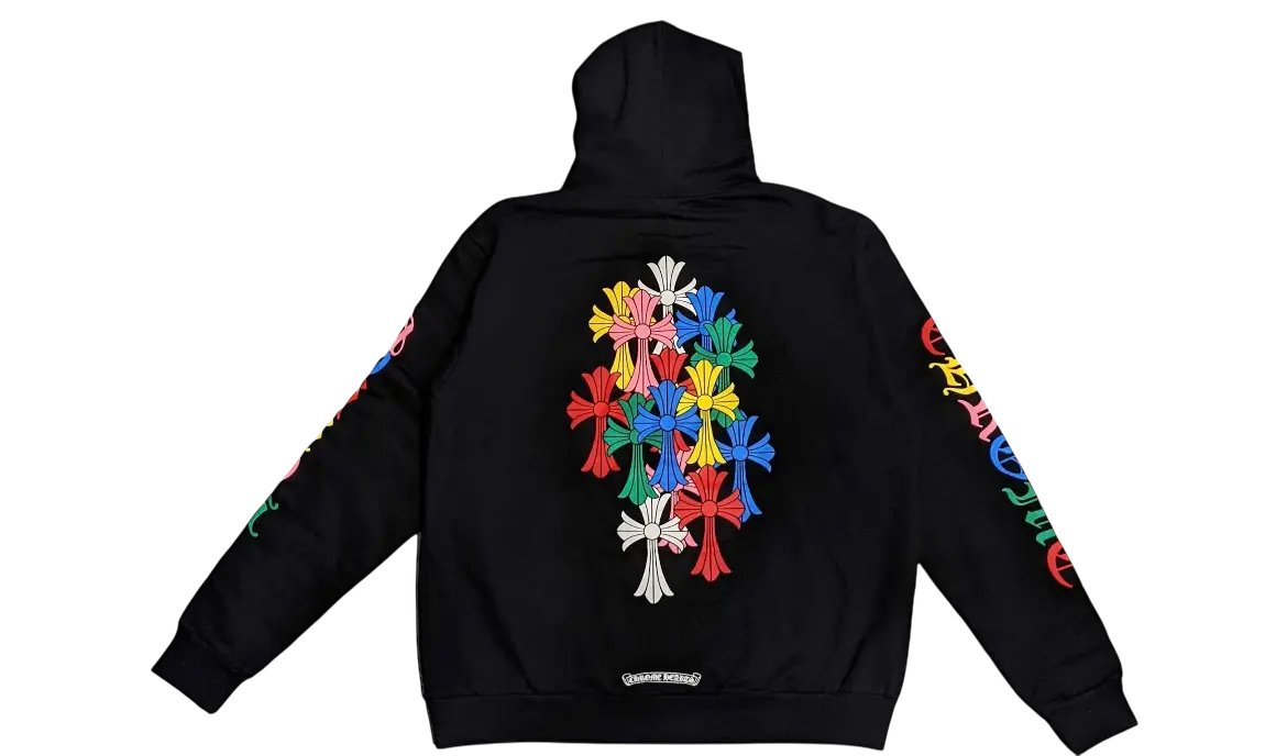 Chrome Hearts Multi Color Cross Cemetery Zip Up Hoodie