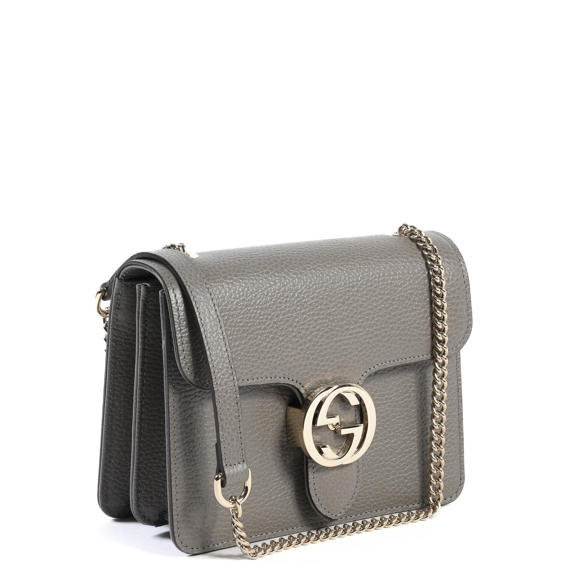Gucci Interlocking Leather Chain Bag