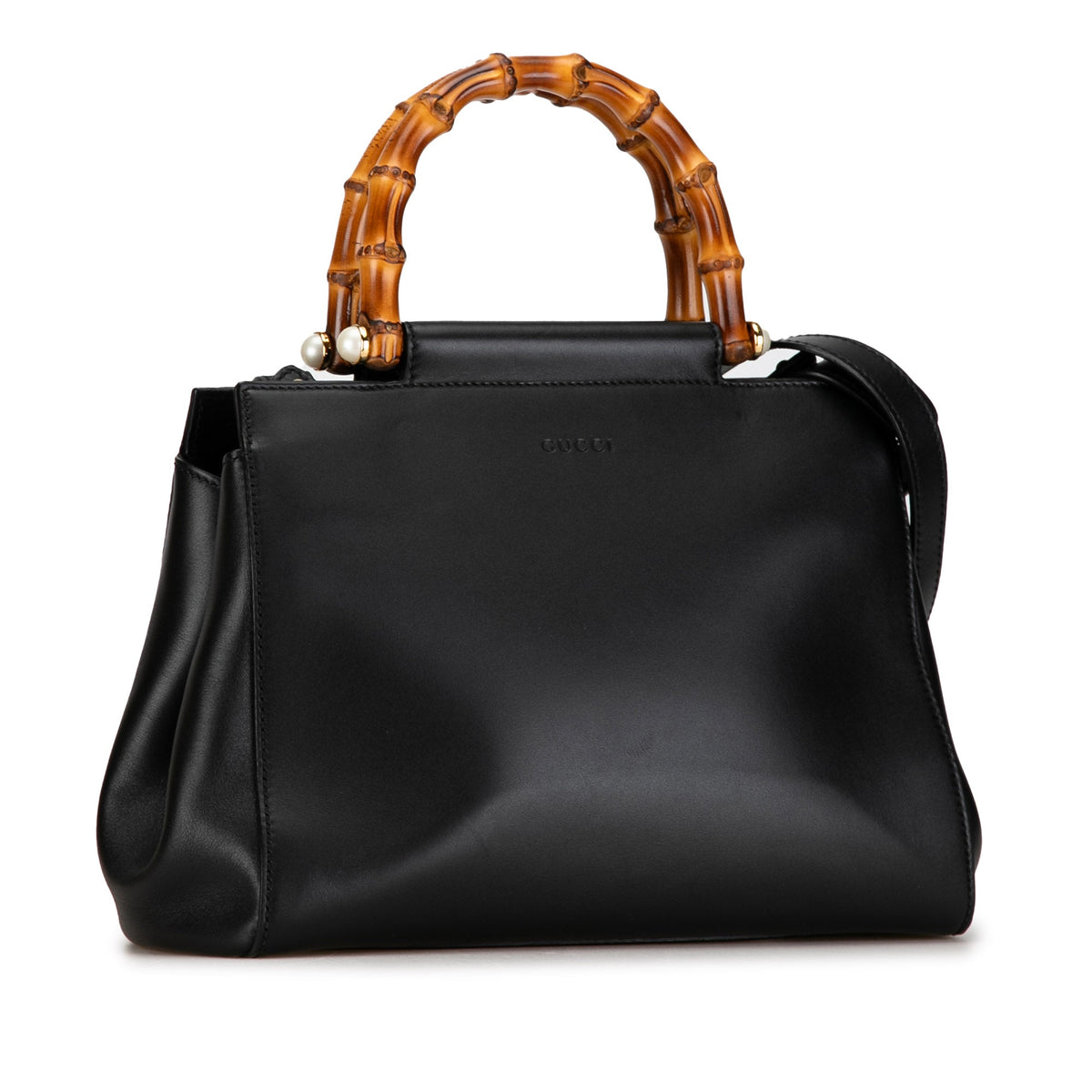 GUCCI Small Bamboo Nymphaea Satchel