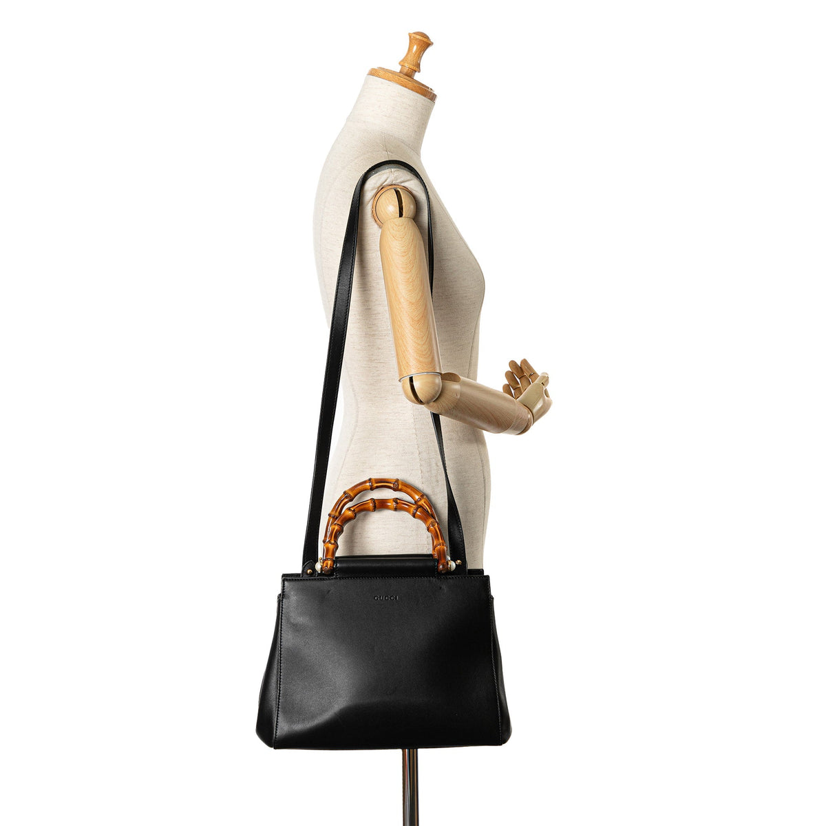 GUCCI Small Bamboo Nymphaea Satchel