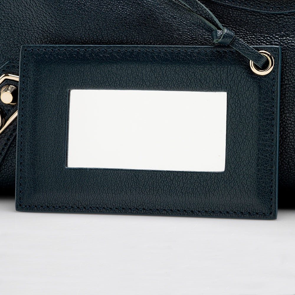 Balenciaga Agneau Metallic Edge City Satchel (SHF-17832)
