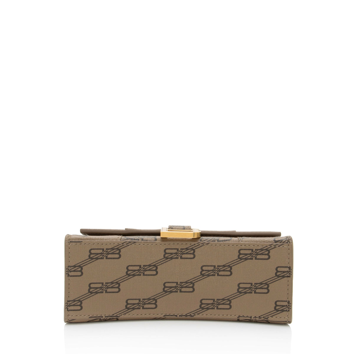 balenciaga BB Monogram Canvas Hourglass XS Satchel (SHF-64SB4v)