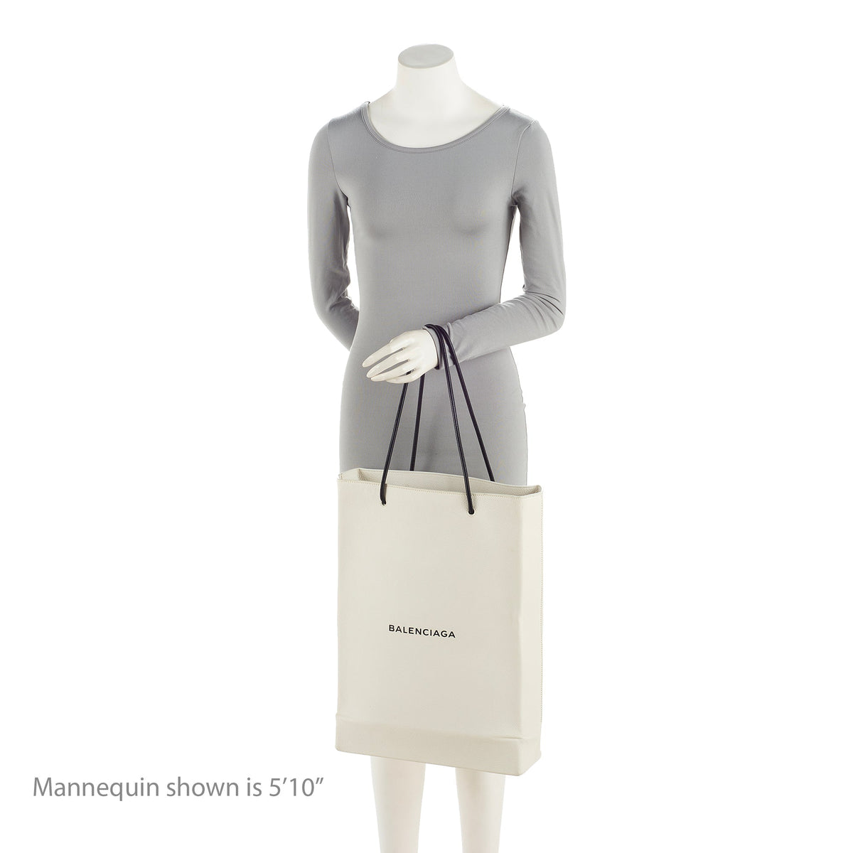 Balenciaga Calfskin Logo Medium N/S Shopper Tote (SHF-23791)