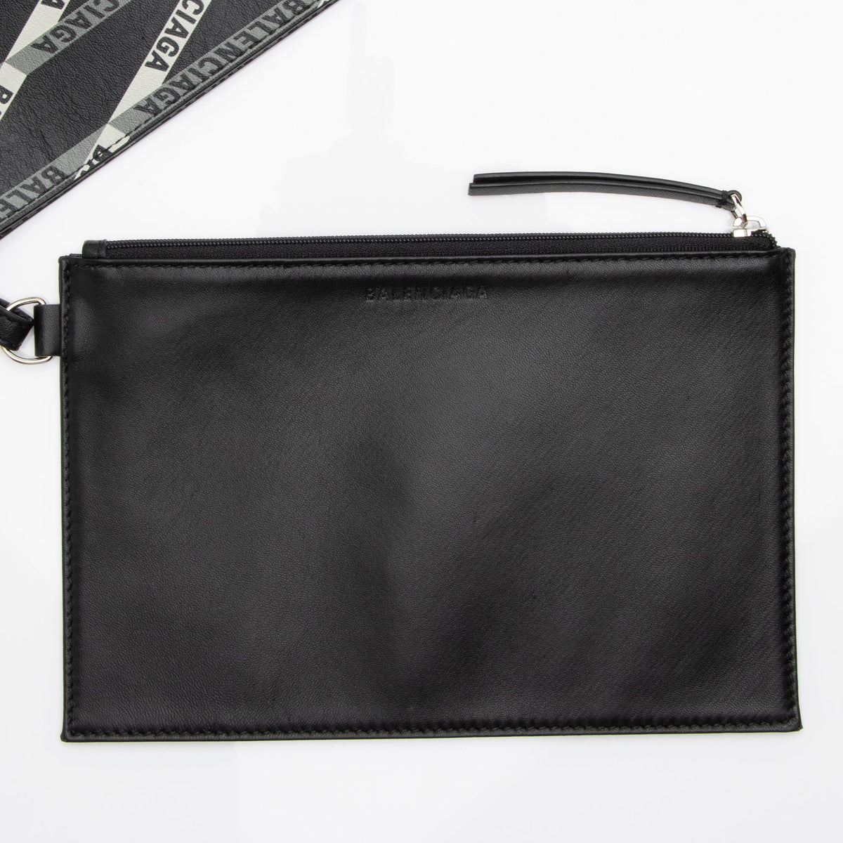 Balenciaga Calfskin Losange Logo N/S Fold Over Market Shopper Tote (SHF-23790)