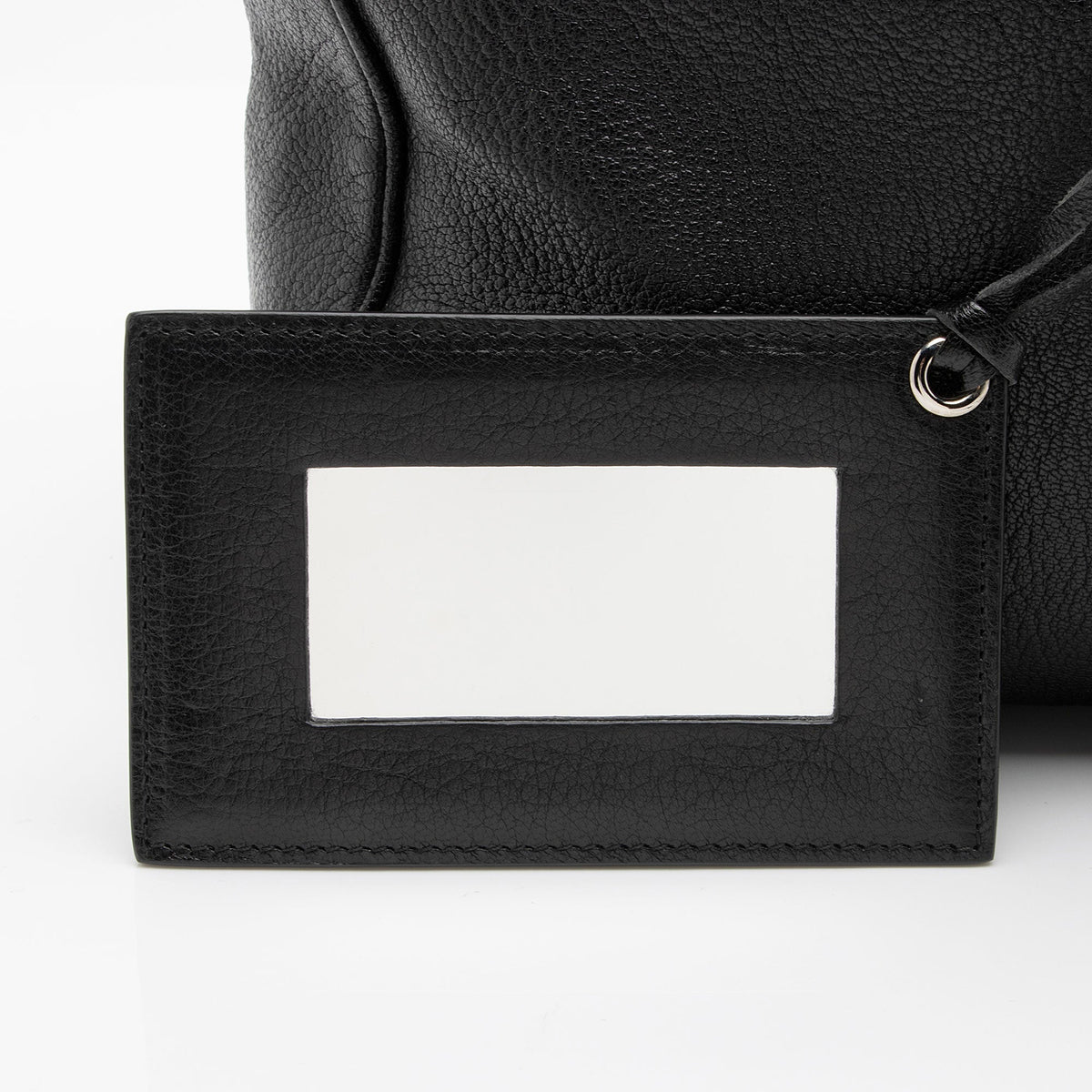 Balenciaga Chevre Metallic Edge Velo Satchel (SHF-dBQnvy)