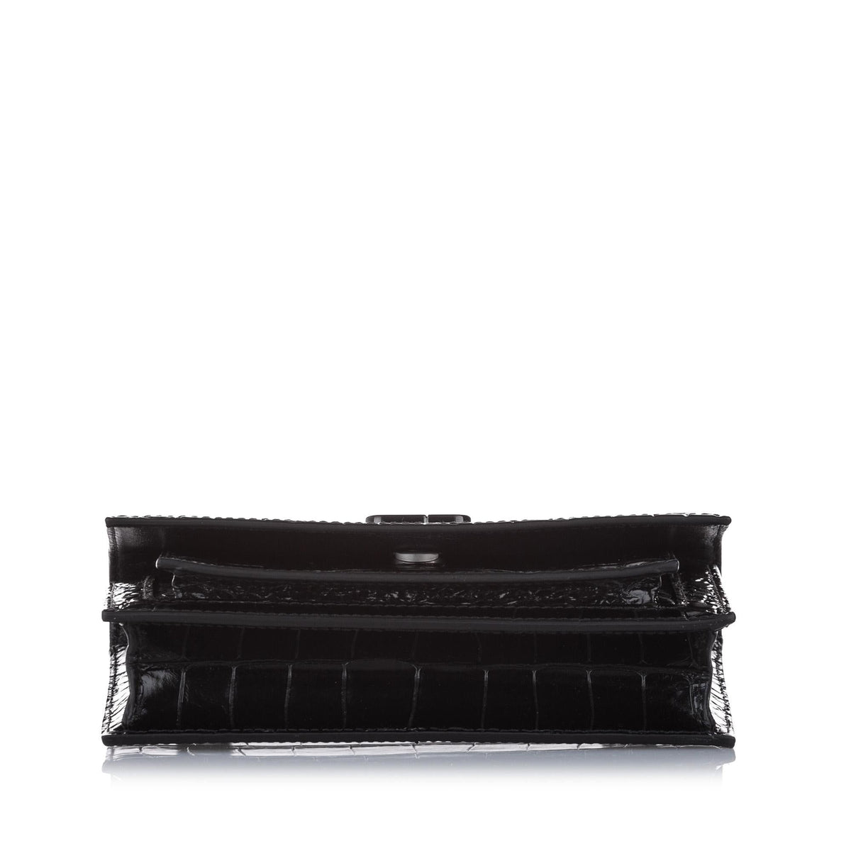 Balenciaga Croc Embossed Sharp Leather Shoulder Bag (SHG-25675)