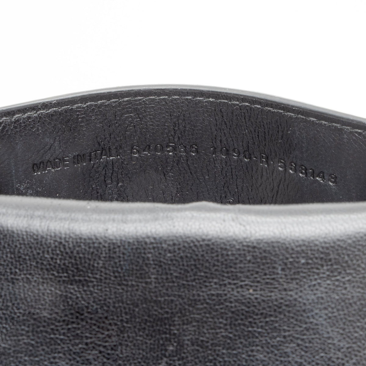 Balenciaga Grained Calfskin Logo Cash Phone Card Holder Flap Bag (SHF-23466)
