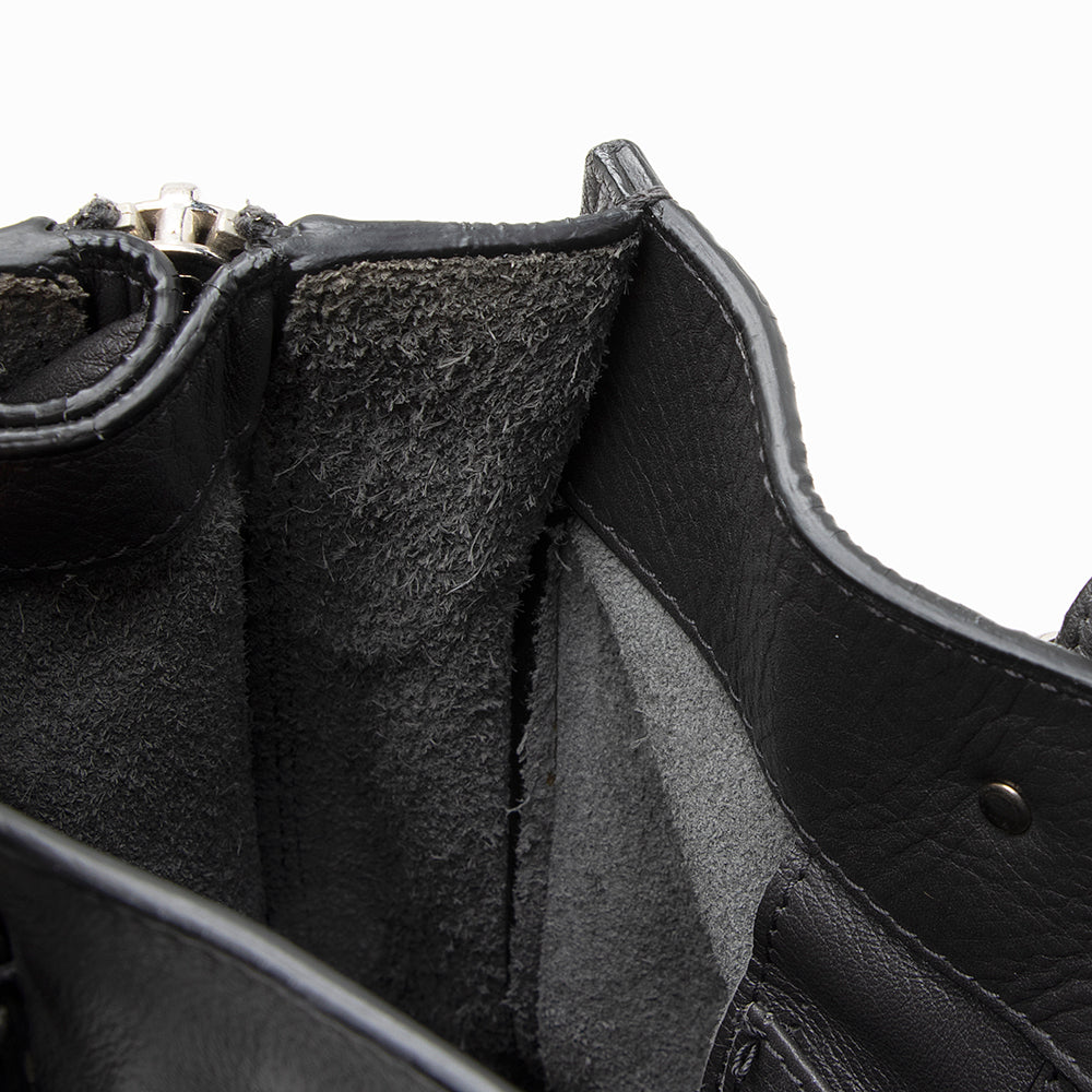 Balenciaga Grained Calfskin Papier A6 Zip Around Tote (SHF-18723)