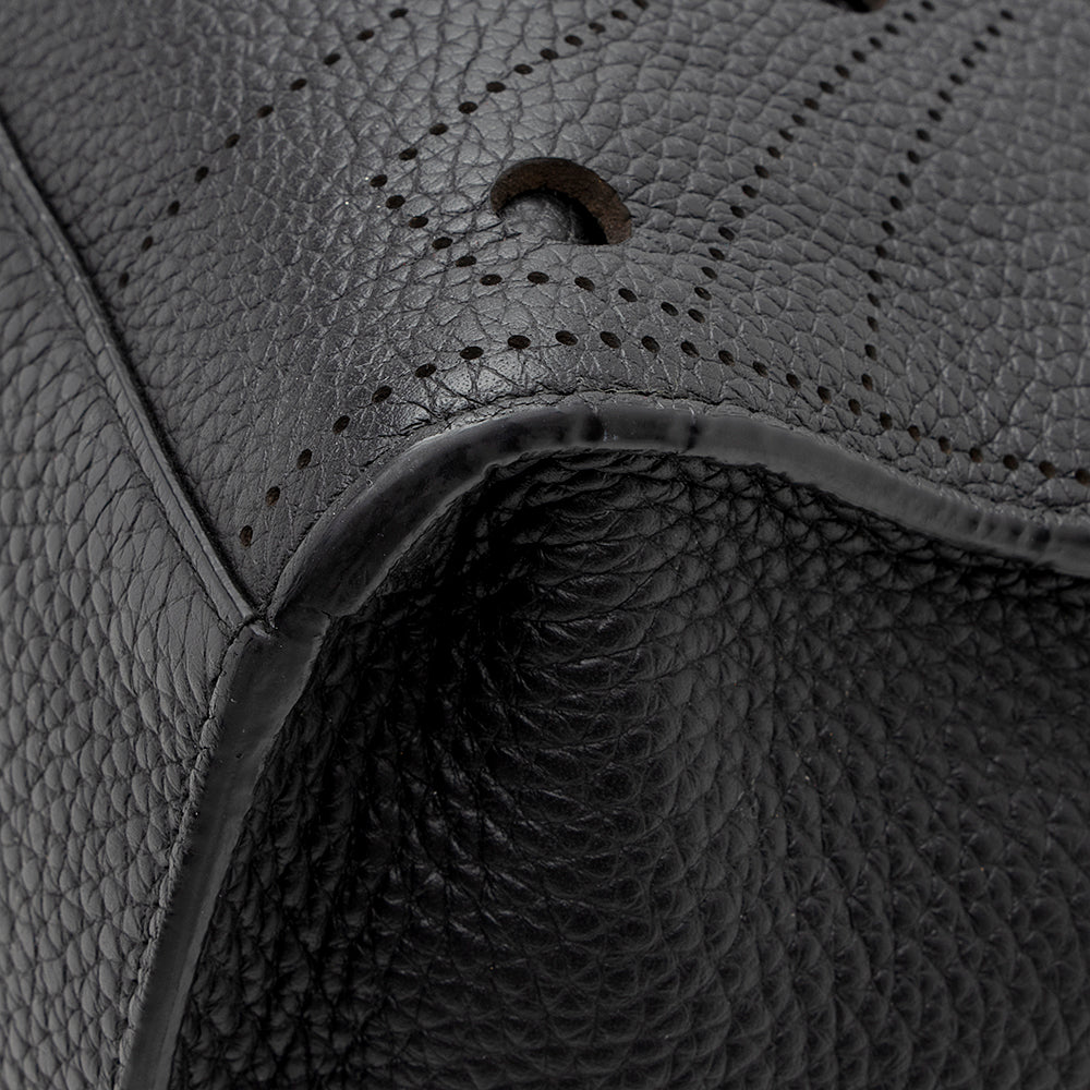 Balenciaga Leather Blackout City Satchel (SHF-16522)