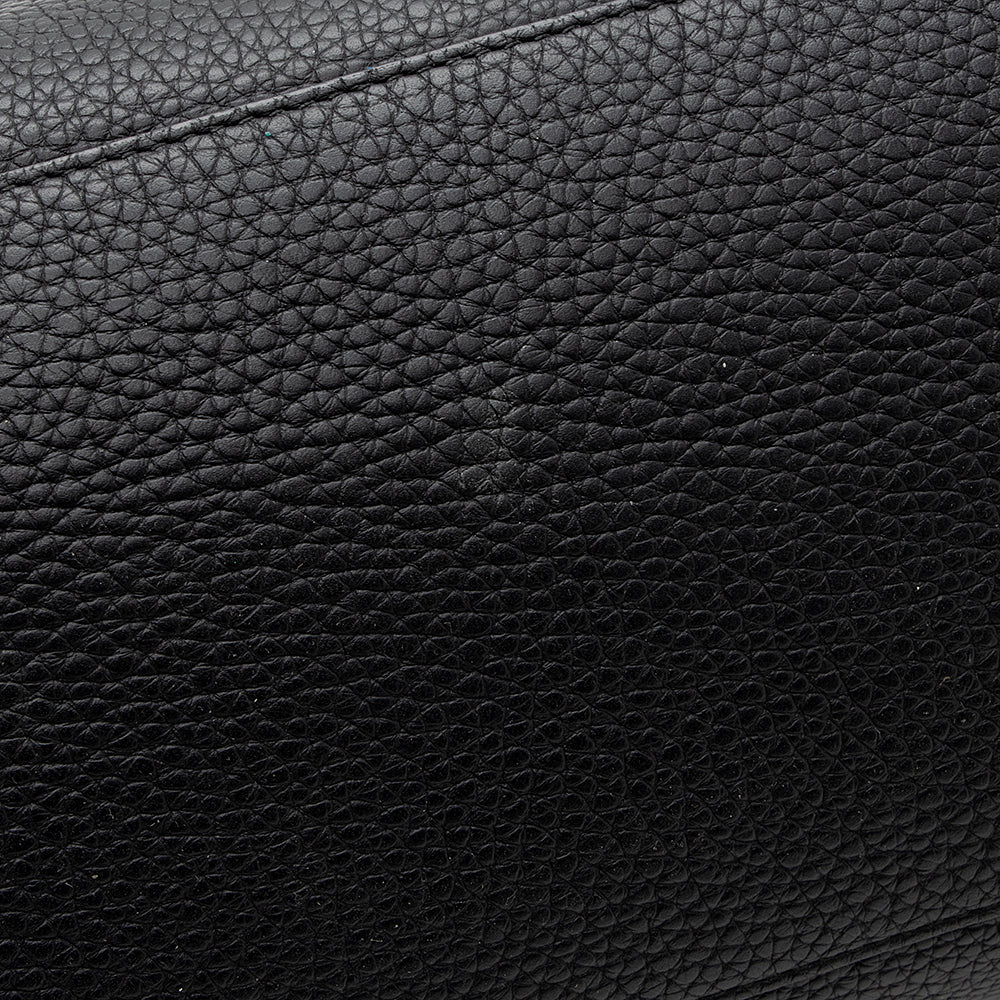 Balenciaga Leather Blackout City Satchel (SHF-16522)