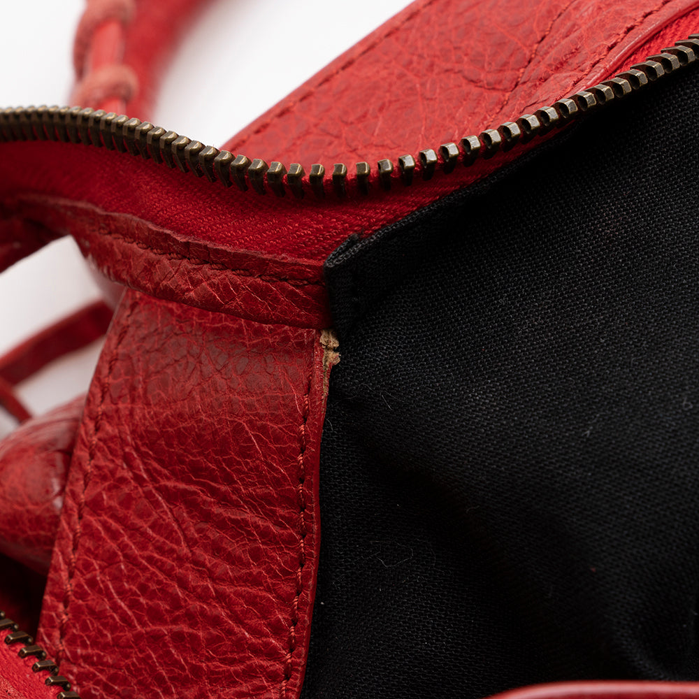 Balenciaga Leather Classic Town Satchel (SHF-17637)