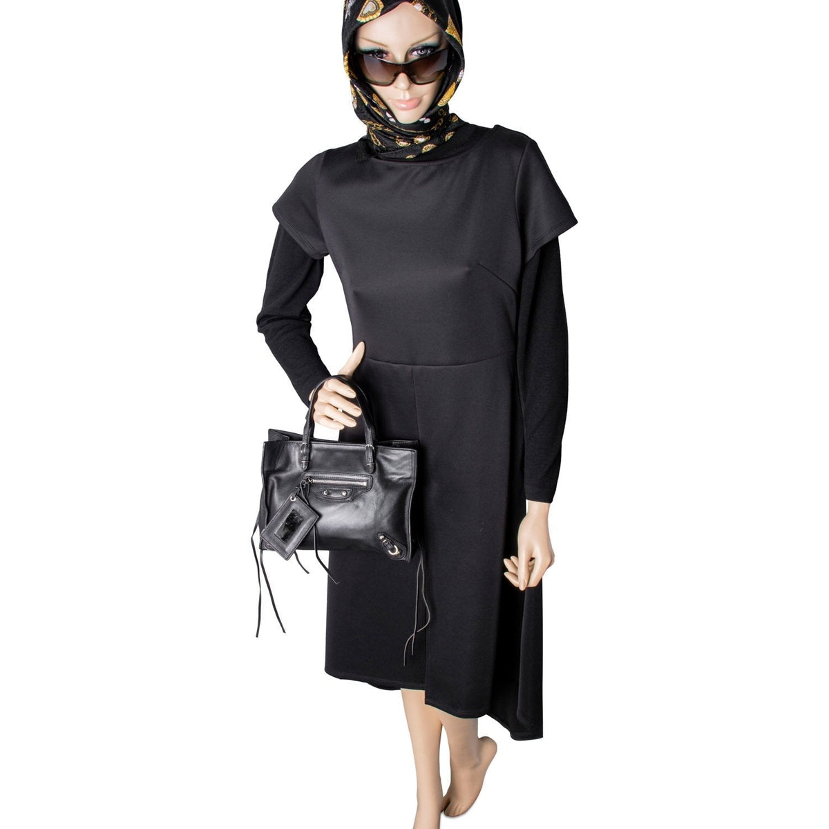 balenciaga Leather Neo Classic City Bag Black