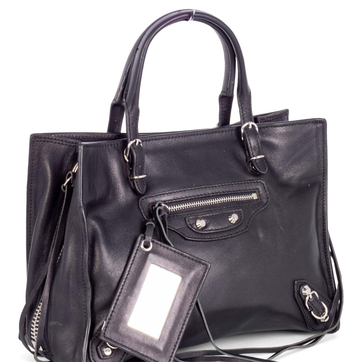 balenciaga Leather Neo Classic City Bag Black