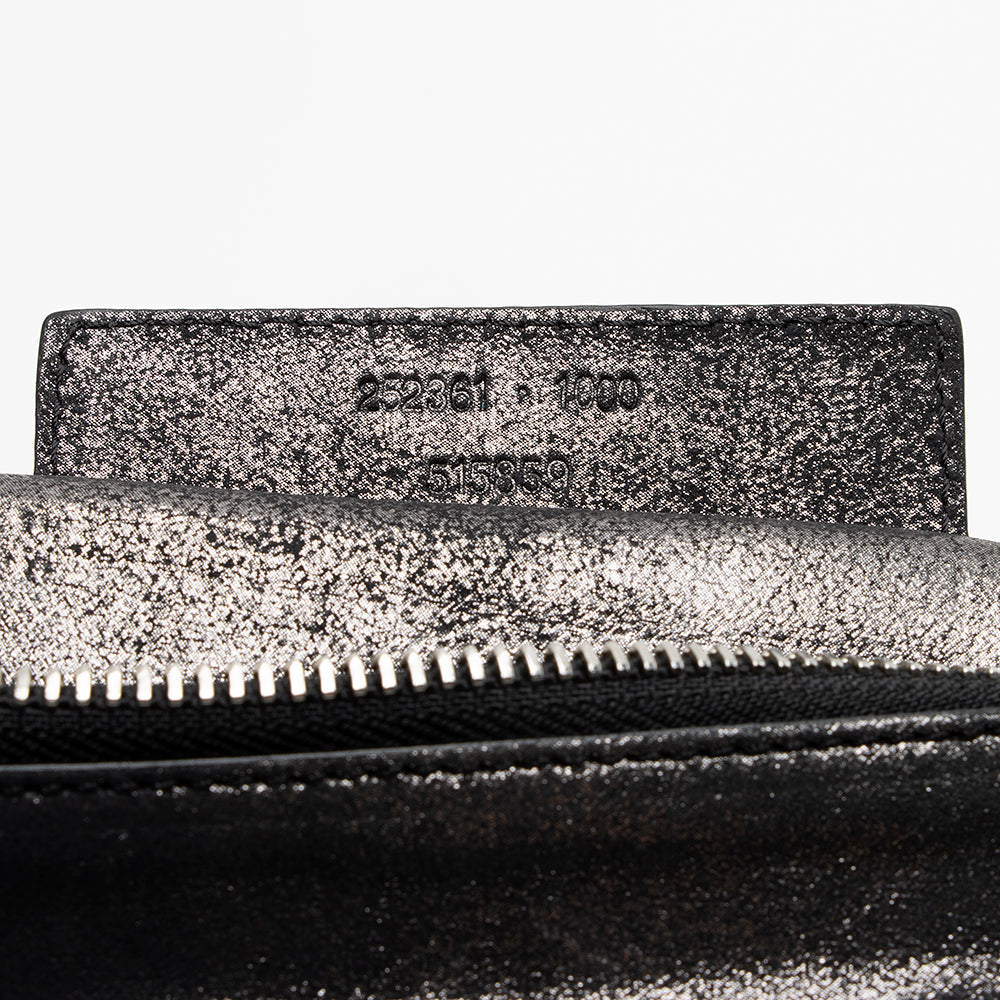 Balenciaga Metallic Calfskin Milky Way Papier Clutch (SHF-21705)