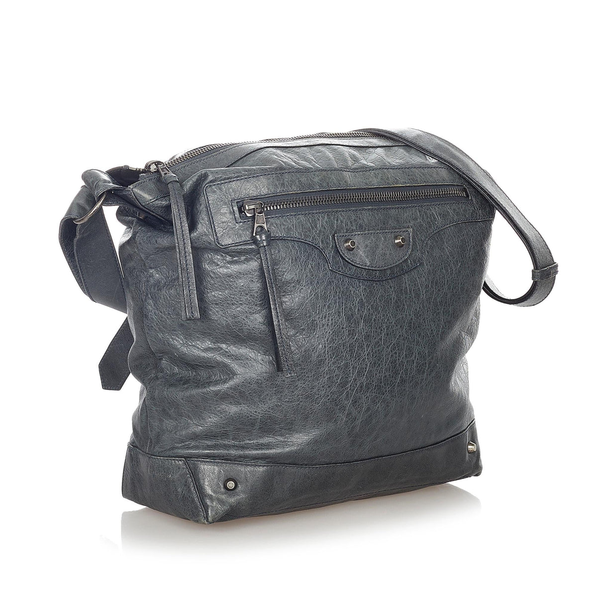 Balenciaga Motocross Day Leather Crossbody Bag (SHG-23541)