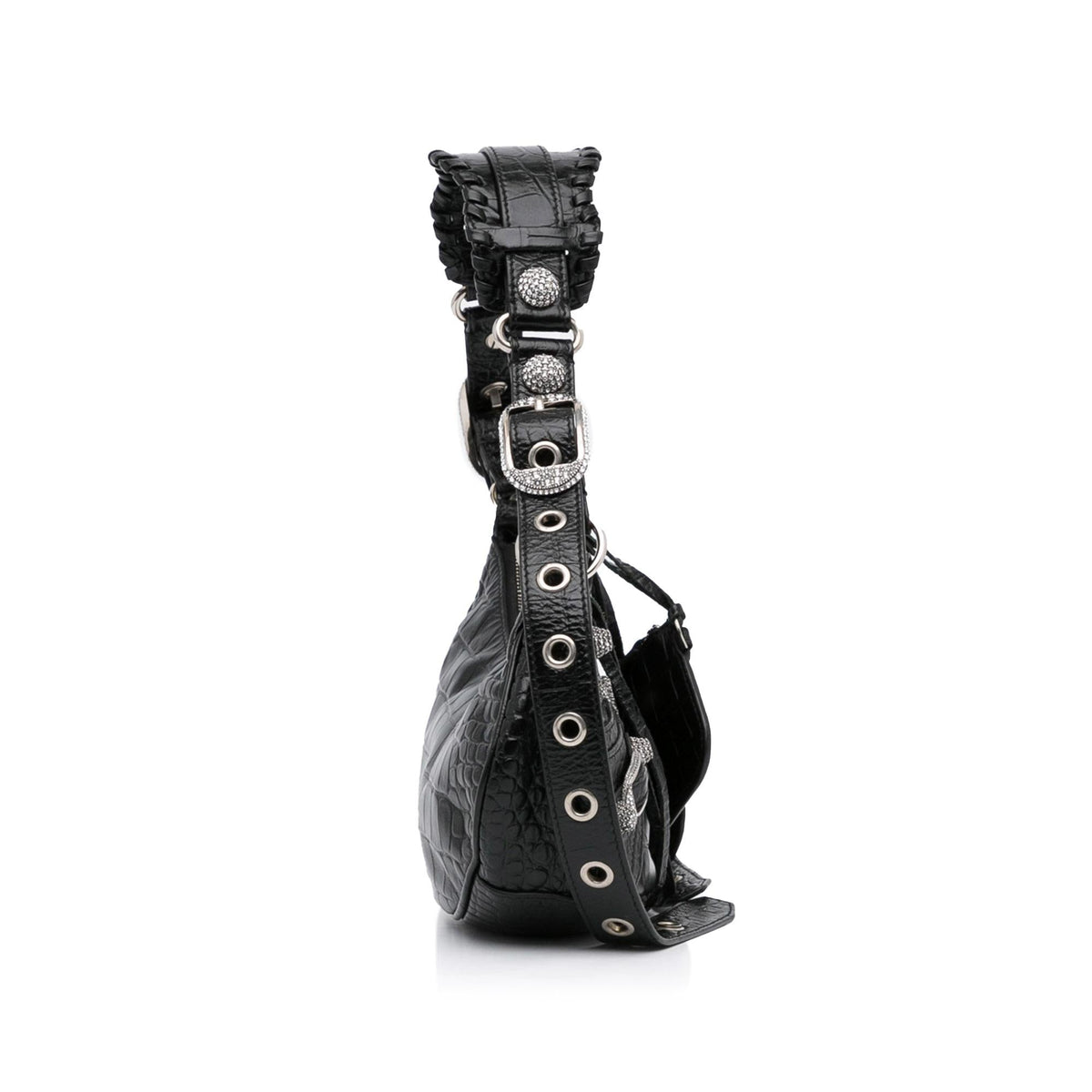 Balenciaga Motocross Embossed Le Cagole with Rhinestones XS (SHG-eejRhq)