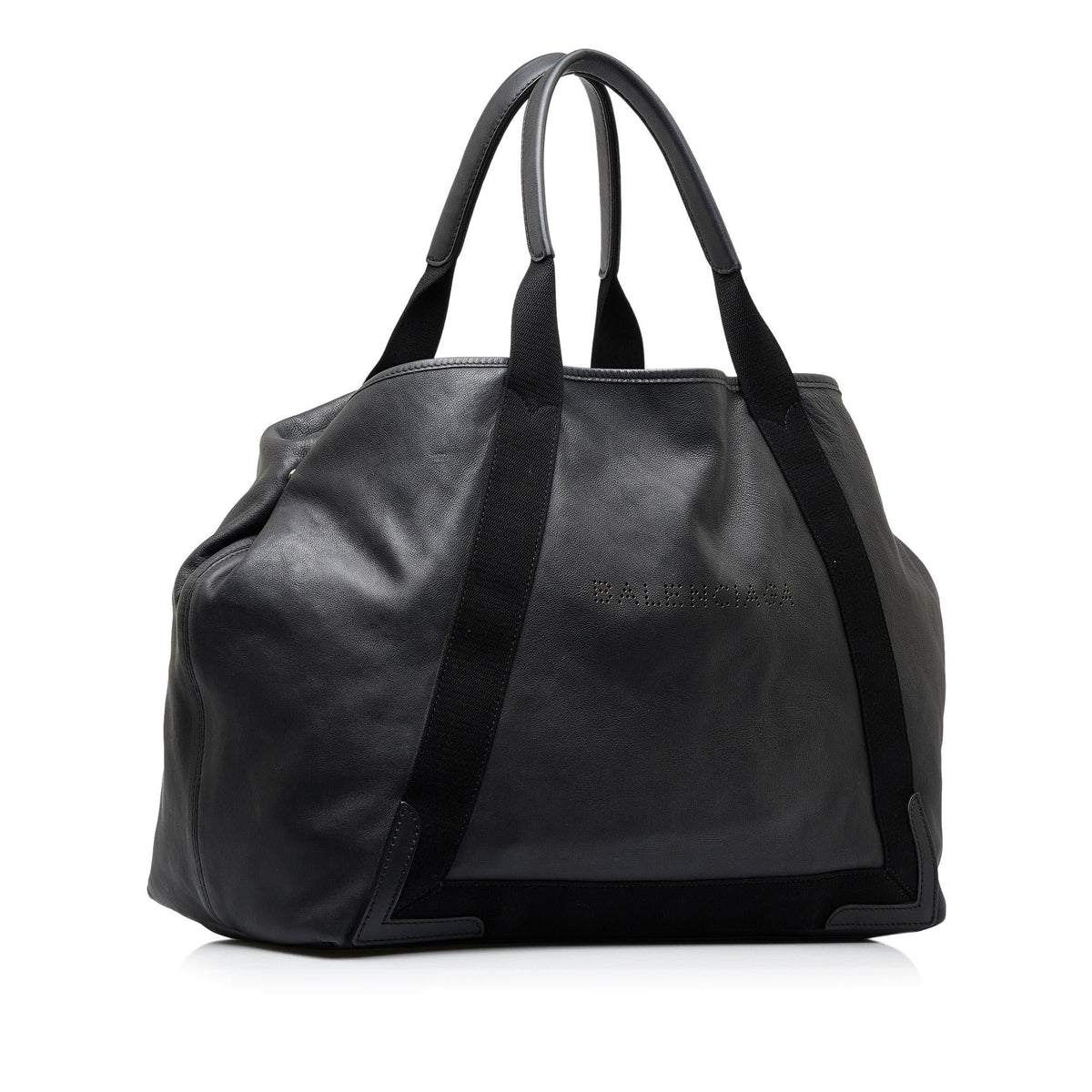 Balenciaga Navy Cabas M Tote Bag (SHG-GfX0gC)