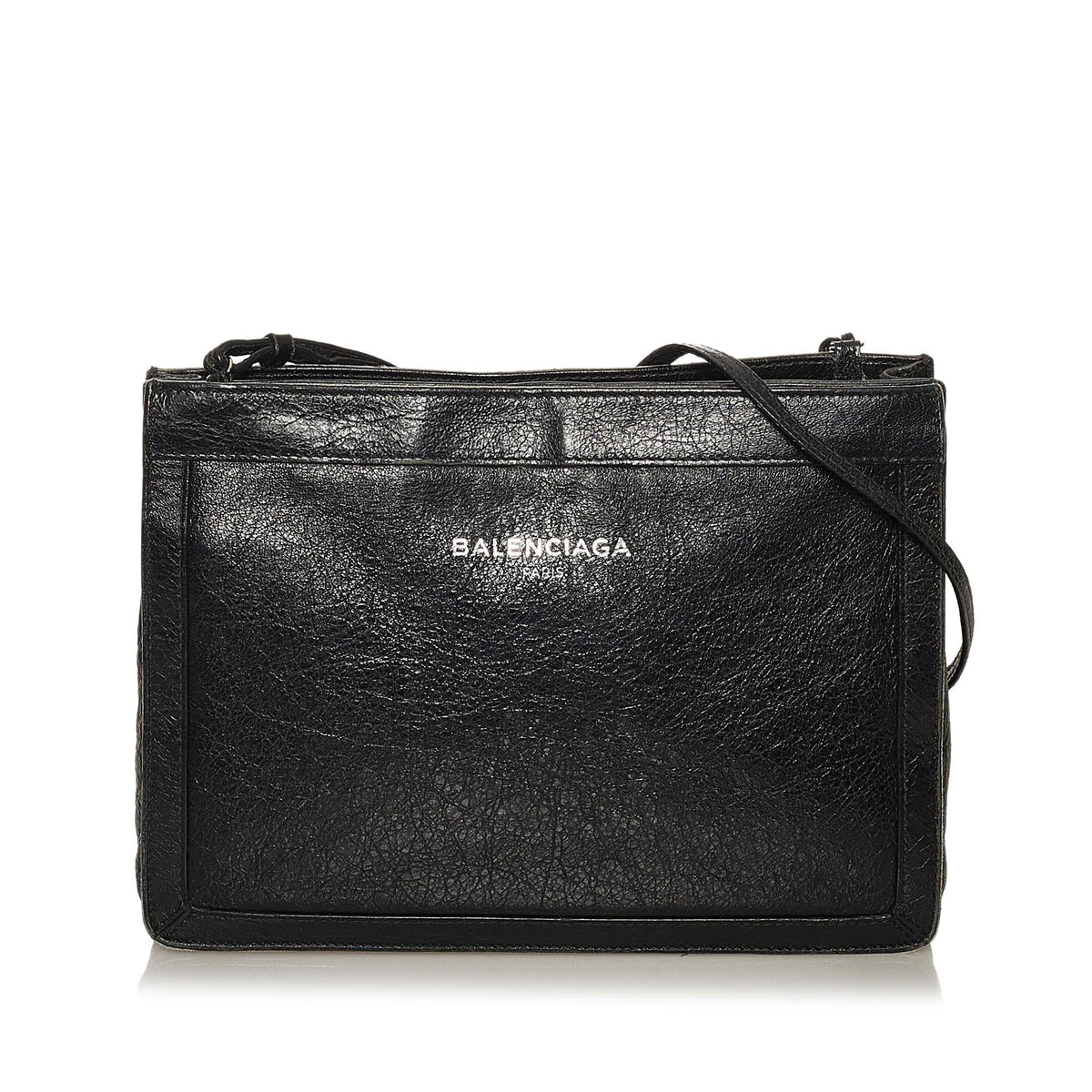 Balenciaga Navy Pochette S Canvas Crossbody Bag (SHG-28703)