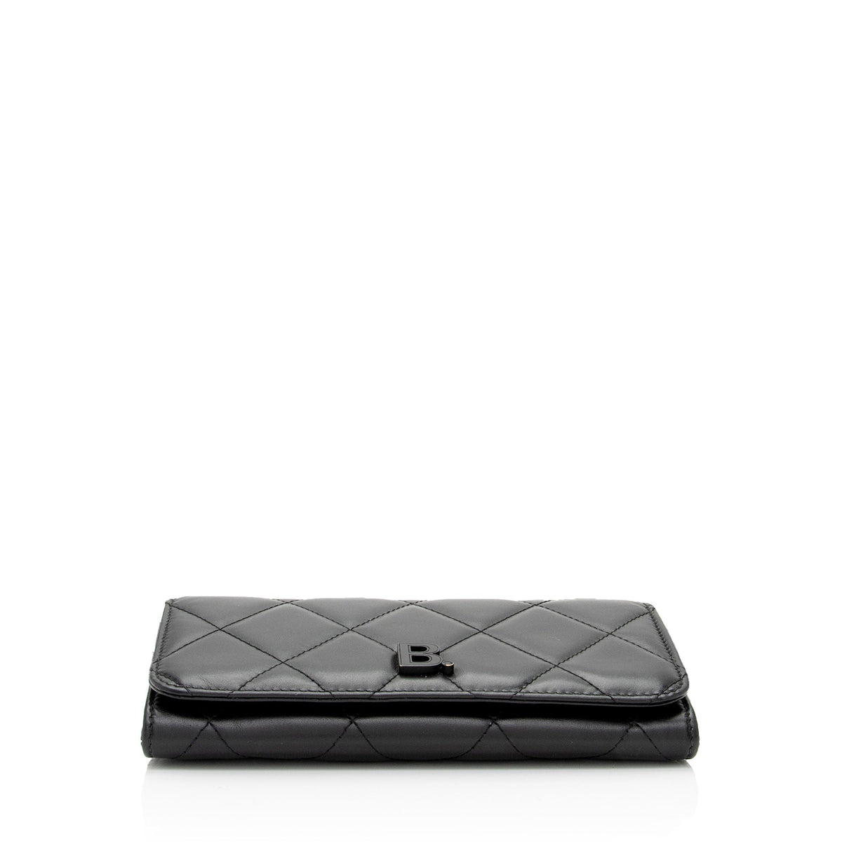 Balenciaga Quilted Calfskin B Phone Holder Crossbody Bag (SHF-wF8OTg)