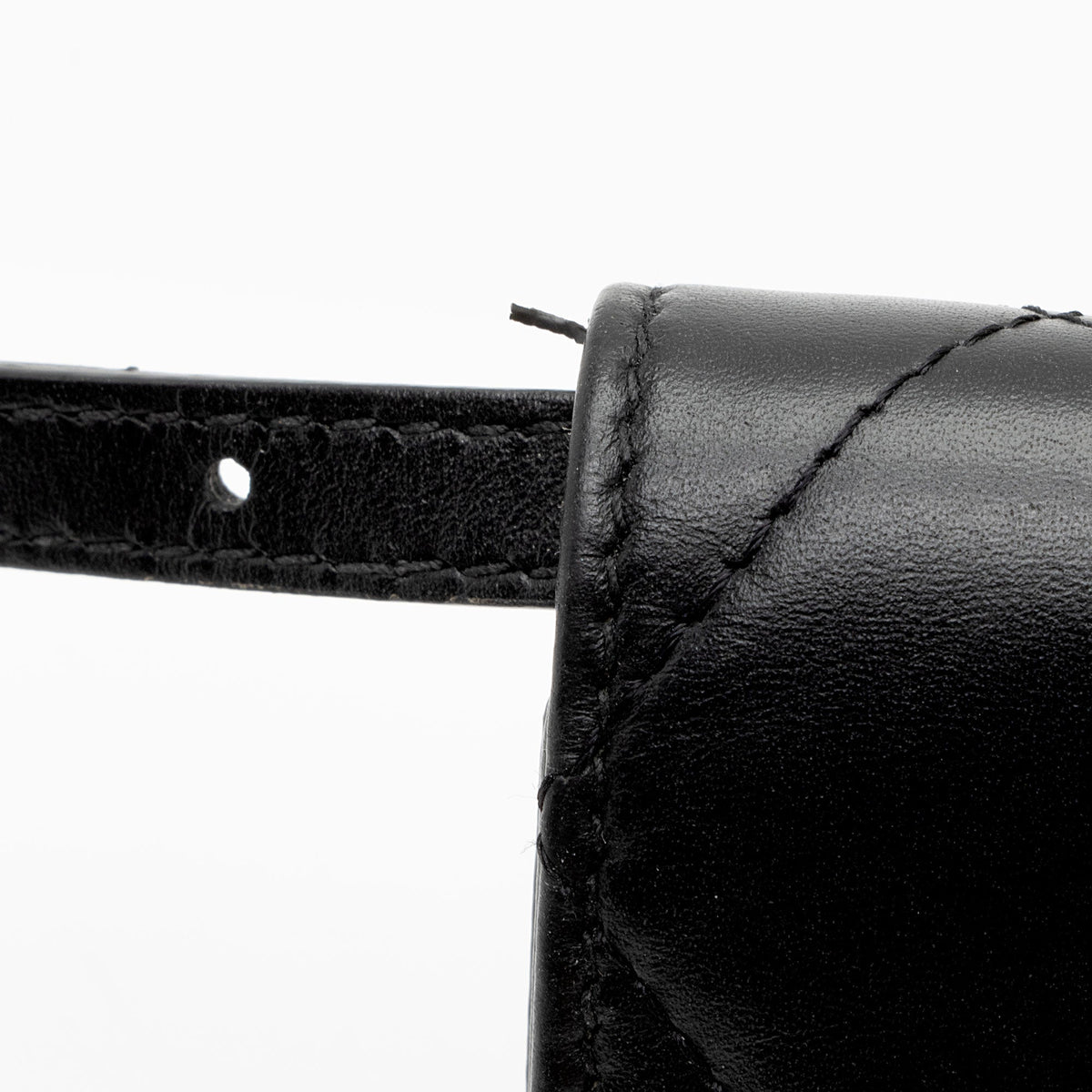 Balenciaga Quilted Calfskin B Phone Holder Crossbody Bag (SHF-wF8OTg)