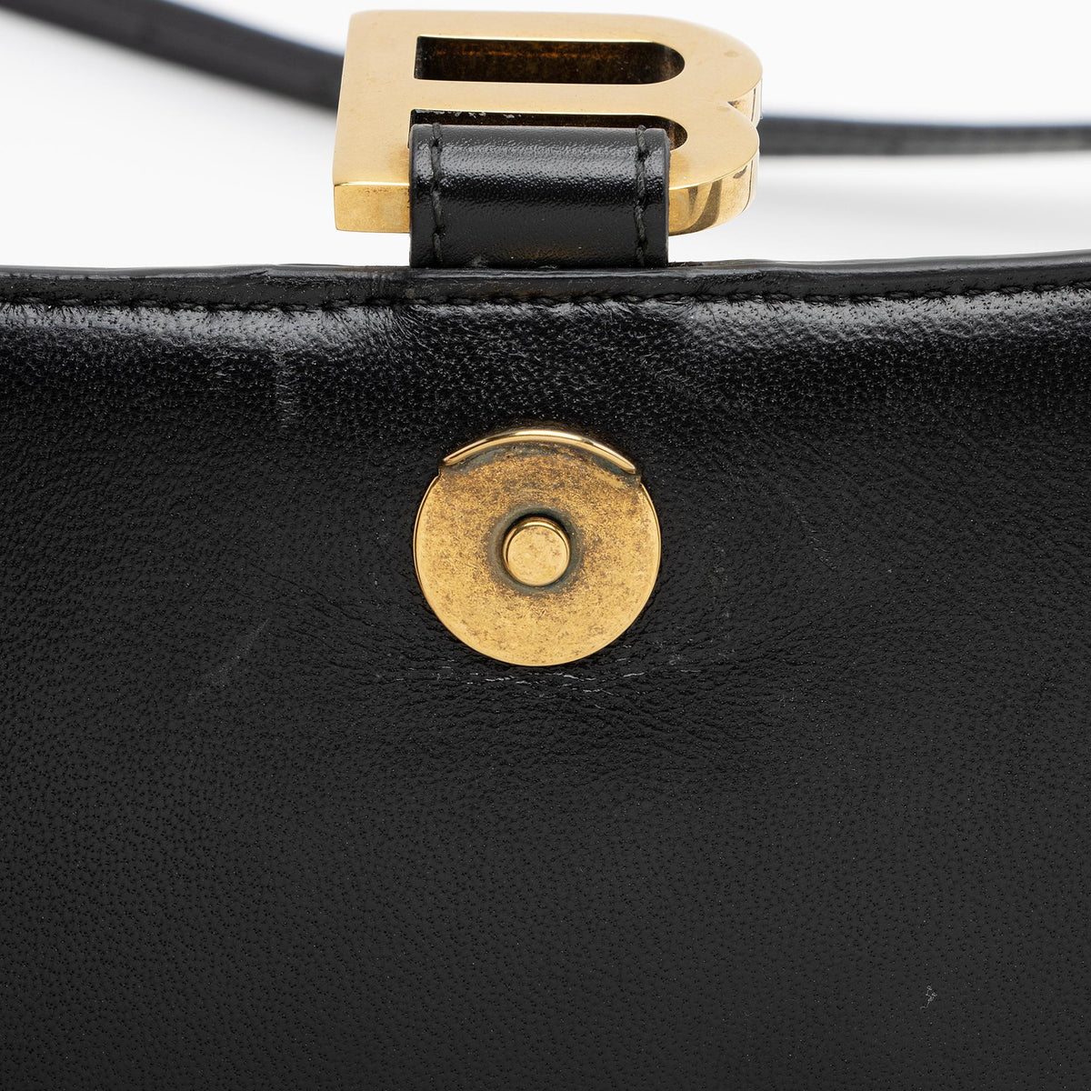 Balenciaga Shiny Calfskin Hourglass Medium Satchel (SHF-T4GYIa)