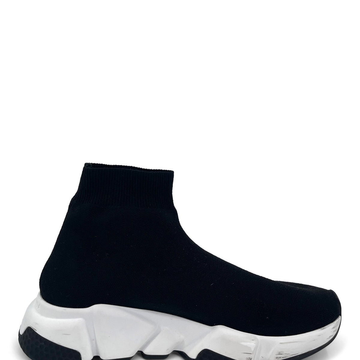 balenciaga Speed Recycled Knit Sneakers Black White
