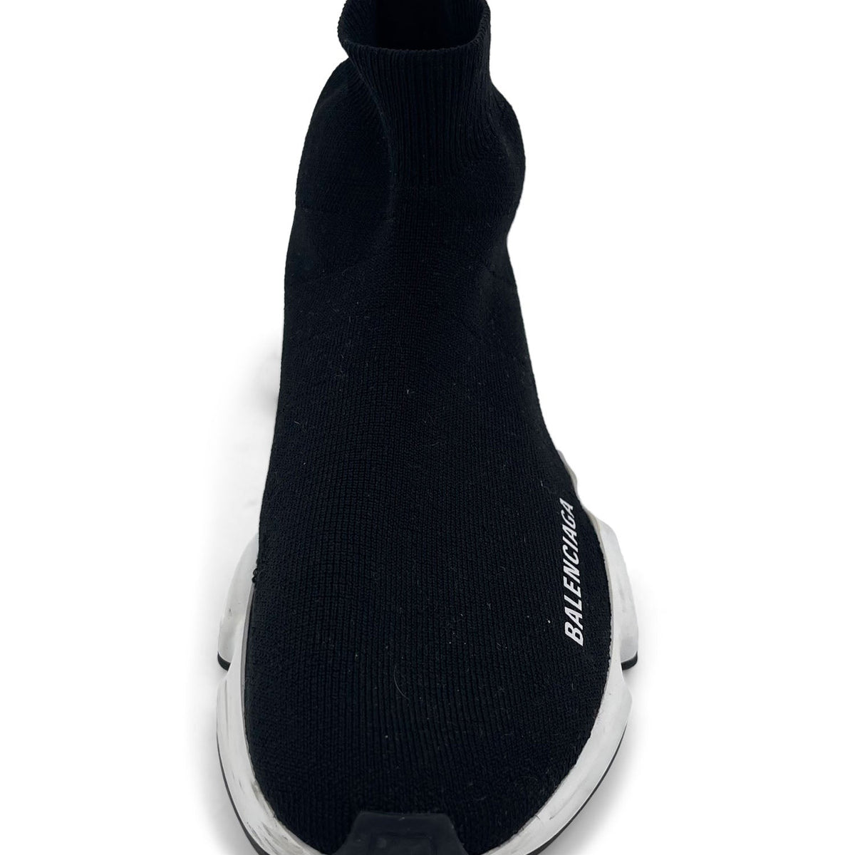 balenciaga Speed Recycled Knit Sneakers Black White